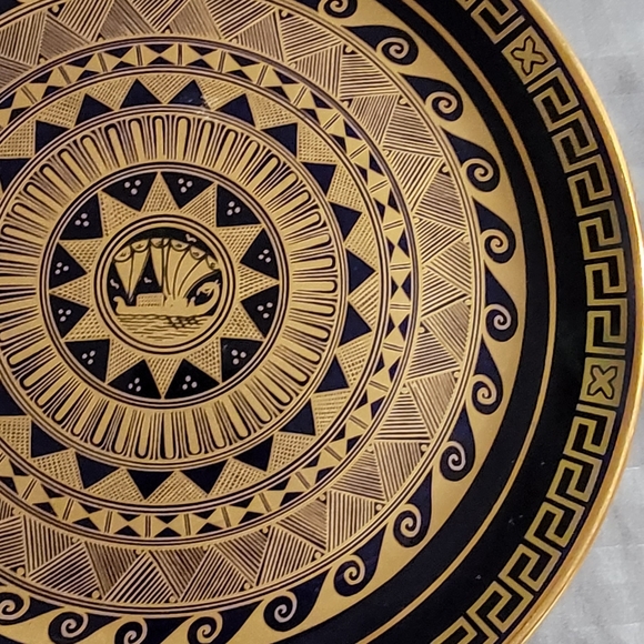 Nassos hand made 24k gold in Rhodos Greece wall plate - Picture 4 of 6